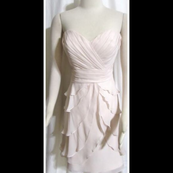 NEW Womens Ladies ALLURE BRIDALS Soft Pink Short Formal Party Dress 10 Orig $172 - Picture 1 of 6